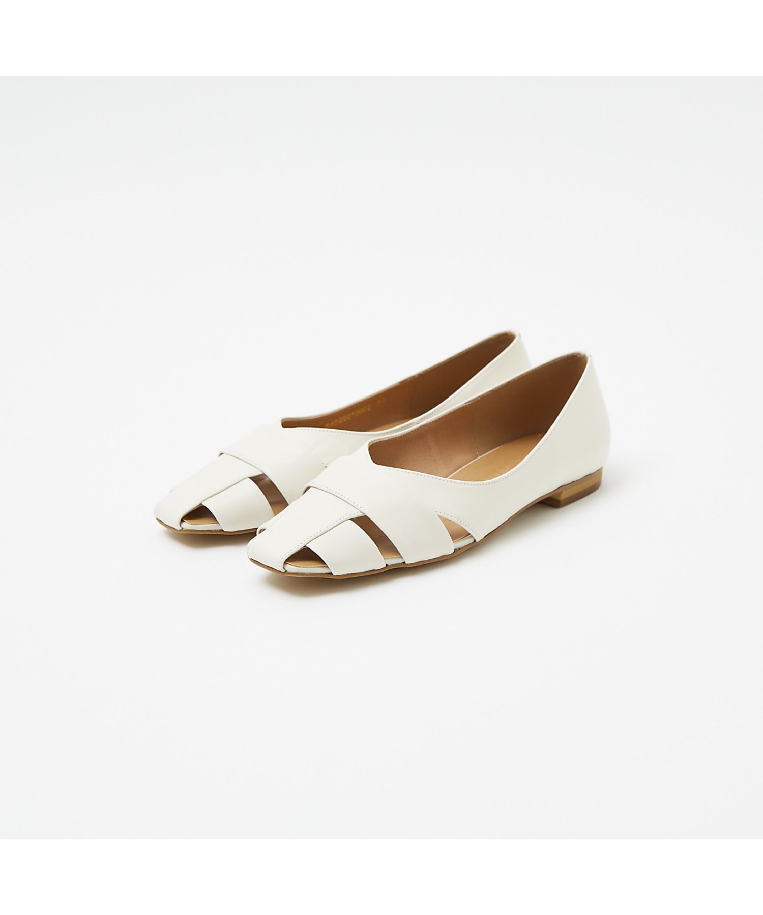 【オゥ バニスター/Au BANNISTER】のグルカモチーフフラットパンプス インテリア・キッズ・メンズ・レディースファッション・服の通販 founy(ファニー) 　ファッション　Fashion　レディースファッション　Fashion for Women　メッシュ　Mesh, Net Fabric　人気　Popular, Best Seller　アイボリー|ID: prp329100004814045 ipo3291000000034962488