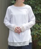 【アクシーズファム/axes femme】のレース使ロングTシャツ 人気、トレンドファッション・服の通販 founy(ファニー) ファッション Fashion レディースファッション Fashion for Women トップス・カットソー Cut & Sew Tops シャツ・ブラウス・オフィスカジュアル Elegant Blouses & Button-Ups ロングTシャツ・Tシャツ Longline T-Shirts & Tees おすすめ Recommended / Our Picks インナー Innerwear シンプル Simple, Minimal ストレッチ Stretch, Stretchy Fabric デニム Denim, Jeans Material フィット Fit, Slim Fit フェミニン Feminine, Girly ベスト Vest, Waistcoat レース Lace, Lace Fabric ロング Long, Long-Length thumbnail 白|ID: prp329100004814059 ipo3291000000034962583