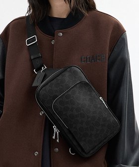 【コーチ/COACH / MEN】の【公式】フェリックス スリング バッグ・シグネチャー キャンバス 人気、トレンドファッション・服の通販 founy(ファニー) ファッション Fashion メンズファッション Fashion for Men バッグ Bags キャンバス Canvas, Canvas Fabric ジップ Zip, Zipper スマート Smart, Elegant スリム Slim, Slim Fit 財布 Wallet, Purse ニューヨーク New York, NYC Style ポケット Pocket, Pocket Detail ラップ Wrap, Wrap Design ギフト プレゼント Gift / Present |ID:prp329100004814061