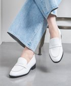【ユナイテッドアローズ/UNITED ARROWS】のレザー コインローファー WHITE|ID:prp329100004814078
