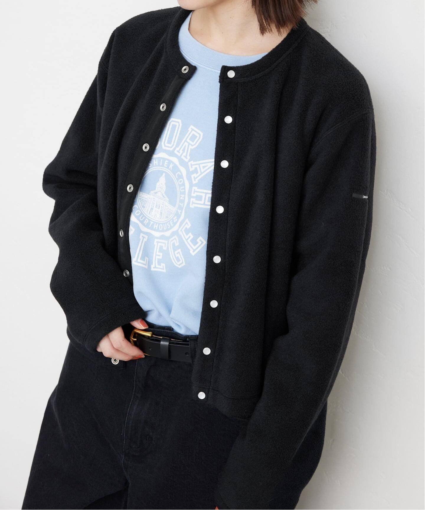 【スローブ イエナ/SLOBE IENA】の《追加》ORCIVAL/オーシバル フリースカーディガン #OR-C0378 インテリア・キッズ・メンズ・レディースファッション・服の通販 founy(ファニー) 　ファッション　Fashion　レディースファッション　Fashion for Women　トップス・カットソー　Cut & Sew Tops　カーディガン・羽織り　Layered Style Cardigans　フランス　France, French　ブラック|ID: prp329100004814112 ipo3291000000034962994