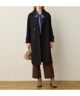 【ルスークホリデー/LE SOUK HOLIDAY】のダブルチェスターロングコート 人気、トレンドファッション・服の通販 founy(ファニー) ファッション Fashion レディースファッション Fashion for Women アウター Coat / Outerwear Collection コート・ロングコート・ピーコート Long Coats, Peacoats & More クラシカル Classical, Vintage-Inspired チェスターコート Chester Coat, Long Coat デニム Denim, Jeans Material トレンド Trend, Trending Now エレガント 上品 Elegant |ID:prp329100004814120