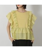 【ラコレ/LAKOLE】のフリルドッキングT 人気、トレンドファッション・服の通販 founy(ファニー) ファッション Fashion レディースファッション Fashion for Women おすすめ Recommended / Our Picks カットソー Cut and Sewn Top コンパクト Compact, Small Size デニム Denim, Jeans Material ドッキング Docking, Mixed Material フリル Frill, Ruffle ボトム Bottoms, Lower Wear 切替 Switching, Contrast Panel thumbnail ピスタチオイエロー|ID: prp329100004814145 ipo3291000000034963361