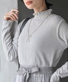 【アールピーエス/rps】のリブニットソー衿シャ-リングカットソー 人気、トレンドファッション・服の通販 founy(ファニー) ファッション Fashion レディースファッション Fashion for Women トップス・カットソー Cut & Sew Tops ニット Knit Tops & Sweaters カットソー・ベーシックTシャツ Cut-and-Sewn Tops / Stretch Tees & Basics シャーリング Shirring, Ruched シンプル Simple, Minimal ハイネック High Neck, Mock Neck フェミニン Feminine, Girly ランダム Random, Irregular thumbnail ライトグレー|ID: prp329100004814152 ipo3291000000034963450