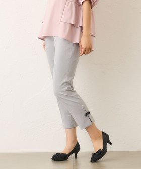 【トゥー ビー シック/TO BE CHIC】のウールライク スリムパンツ 人気、トレンドファッション・服の通販 founy(ファニー) ファッション Fashion レディースファッション Fashion for Women パンツ Pants & Trousers ストレッチ Stretch, Stretchy Fabric スリム Slim, Slim Fit センター Center, Center Line パターン Pattern, Design Print モチーフ Motif, Design Theme 定番 Standard, Basic Item |ID:prp329100004814191