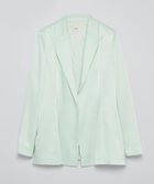 【ティーチ/TEECHI】のサテンジャケット 人気、トレンドファッション・服の通販 founy(ファニー) ファッション Fashion レディースファッション Fashion for Women アウター Coat / Outerwear Collection レディースジャケット・軽アウター Jackets サテン Satin, Glossy Fabric シルク Silk, 100% Silk ジャケット Jacket, Outerwear セットアップ Set-Up, Coordinated Outfit ダブル Double, Double-Breasted なめらか Smooth, Silky Texture おすすめ Recommended / Our Picks エレガント 上品 Elegant thumbnail GREEN|ID: prp329100004814217 ipo3291000000034964162