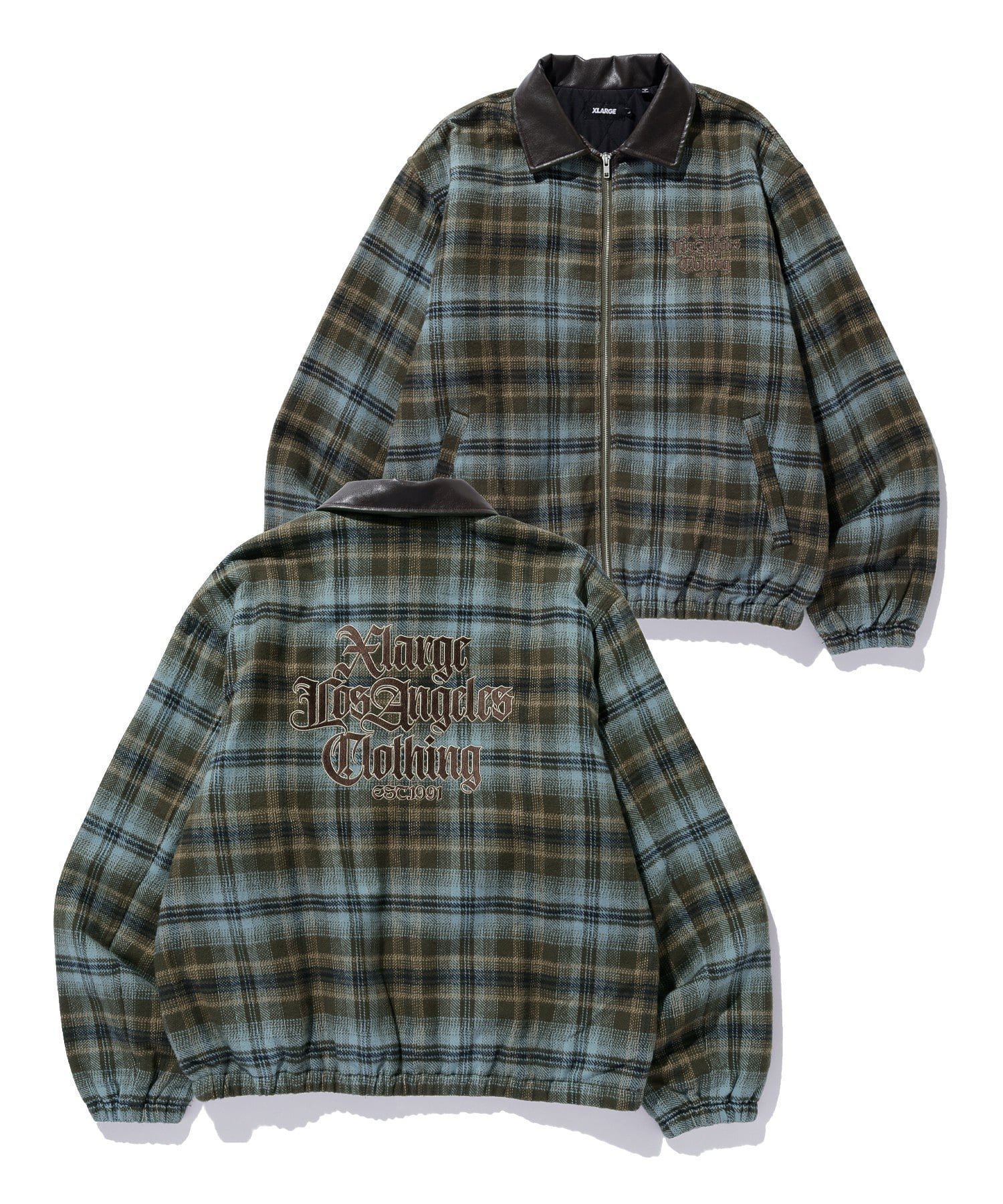 【エクストララージ/XLARGE】のOLD ENGLISH FLANNEL JACKET インテリア・キッズ・メンズ・レディースファッション・服の通販 founy(ファニー) 　ファッション　Fashion　レディースファッション　Fashion for Women　アウター　Coat / Outerwear Collection　レディースジャケット・軽アウター　Jackets　ジャケット　Jacket, Outerwear　チェック　Check, Plaid, Tartan　フェイクレザー　Faux Leather, PU Leather　ベーシック　Basic, Essential　BROWN|ID: prp329100004814271 ipo3291000000034964732