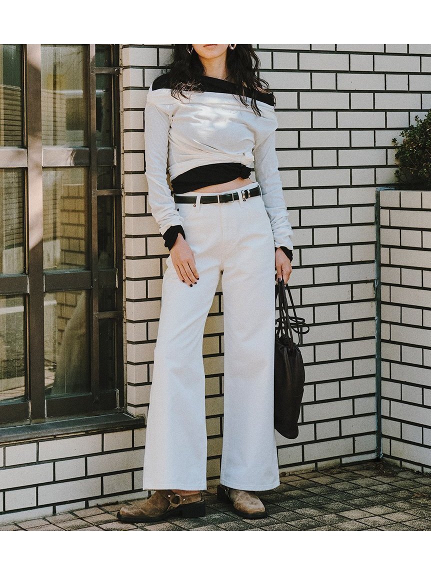 【スタイリング/styling】の【セットアップ対応】【styling/×Lee】デニムパンツ インテリア・キッズ・メンズ・レディースファッション・服の通販 founy(ファニー) 　雑誌掲載アイテム　Magazine Picks & Fashion Features　ファッション雑誌　Fashion Magazines　ストーリィ　STORY　ファッション　Fashion　レディースファッション　Fashion for Women　セットアップ　Matching Sets　レディースパンツ・ボトムス　Pants & Trousers / Bottoms　パンツ　Pants & Trousers　デニムパンツ・ジーンズ・美脚デニム　Denim Jeans & Pants　3月号　March Issue　スマート　Smart, Elegant　セットアップ　Set-Up, Coordinated Outfit　デニム　Denim, Jeans Material　パッチ　Patch, Appliqué　ポケット　Pocket, Pocket Detail　ワイド　Wide, Wide Fit　雑誌　Magazine, Fashion Magazine　WHT[001]|ID: prp329100004814282 ipo3291000000034964799