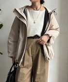 【ドゥドゥ/DouDou】の【WEB限定】フィルムタフタフーディーダウン 人気、トレンドファッション・服の通販 founy(ファニー) ファッション Fashion レディースファッション Fashion for Women シンプル Simple, Minimal スマート Smart, Elegant タフタ Taffeta, Structured Fabric タンク Tank Top, Sleeveless Top ダウン Down, Puffer A/W・秋冬 Autumn/Winter 冬 Winter / This Winter 再入荷 Restock / Back in Stock エレガント 上品 Elegant 2025年 2025 2025-2026秋冬・A/W Autumn/Winter 2025–26 AW25–26 thumbnail ベージュ|ID: prp329100004814288 ipo3291000000034964873