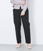 【マイカ ディール/MICA & DEAL】のドットジャガードテーパードパンツ 2サイズ展開 人気、トレンドファッション・服の通販 founy(ファニー) ファッション Fashion レディースファッション Fashion for Women パンツ Pants & Trousers シューズ Shoes, Footwear シンプル Simple, Minimal ドット Polka Dot, Dot Pattern フレンチ French, French Style ベーシック Basic, Essential リブニット Rib Knit, Ribbed Knit おすすめ Recommended / Our Picks thumbnail BLACK|ID: prp329100004814293 ipo3291000000034964893