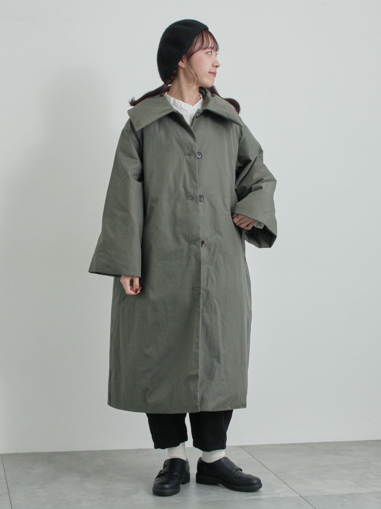 【サマンサモスモス/Samansa Mos2】の綿ナイロン中綿コート インテリア・キッズ・メンズ・レディースファッション・服の通販 founy(ファニー) 　ファッション　Fashion　レディースファッション　Fashion for Women　アウター　Coat / Outerwear Collection　コート・ロングコート・ピーコート　Long Coats, Peacoats & More　グリーン|ID: prp329100004814307 ipo3291000000034964962