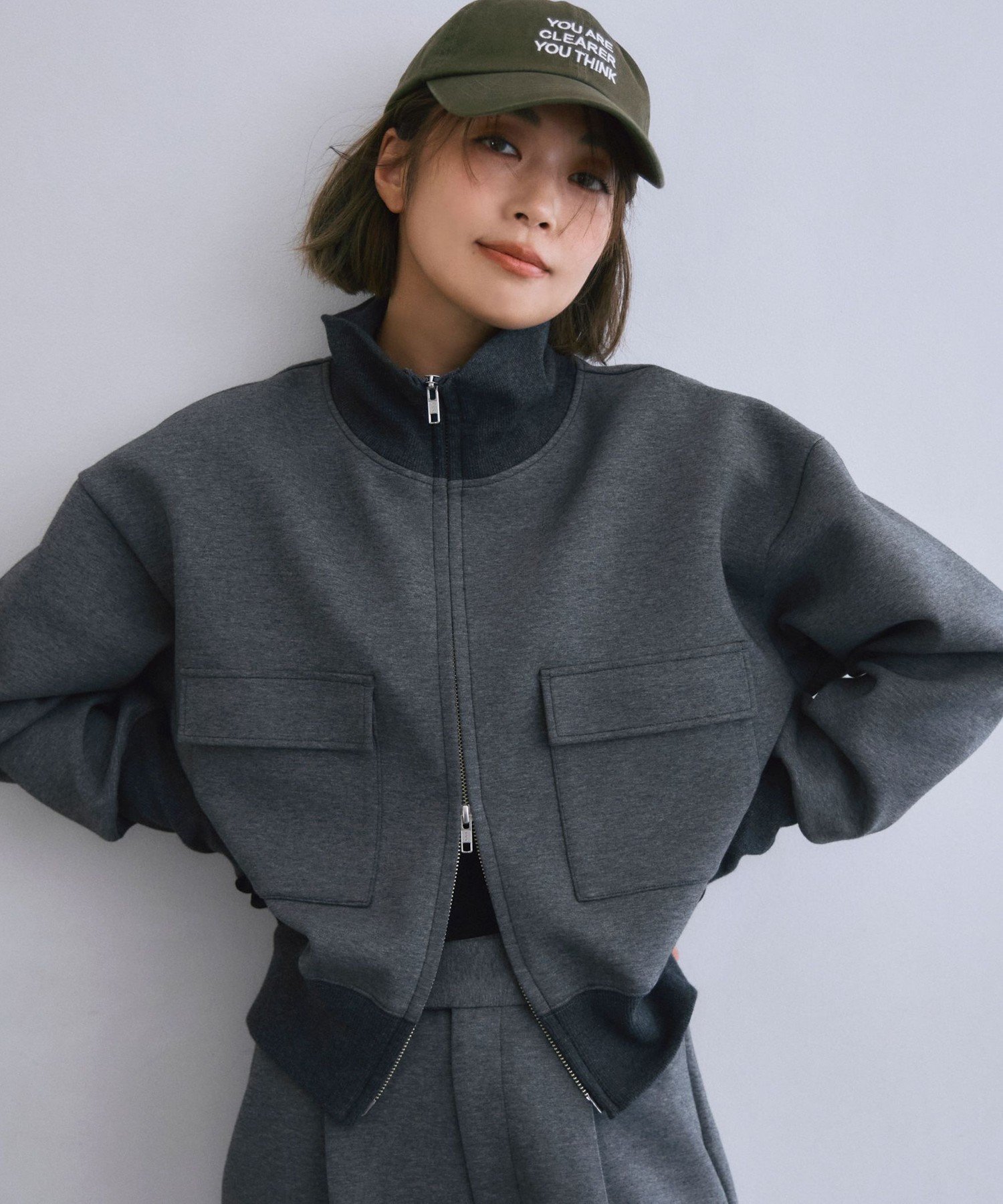 【シップス フォー ウィメン/SHIPS】のs.oyamadaコラボ 手洗い可能 コットン エア ダンボール ブルゾン インテリア・キッズ・メンズ・レディースファッション・服の通販 founy(ファニー) 　ファッション　Fashion　レディースファッション　Fashion for Women　アウター　Coat / Outerwear Collection　ブルゾンジャケット・スポーティアウター　Blouson Jackets　秋　Autumn　キャップ　Cap, Baseball Cap　コラボ　Collaboration, Collab　シアー　Sheer, See-Through　スタンド　Stand Collar, Upright Stand　ストレッチ　Stretch, Stretchy Fabric　スリーブ　Sleeve, Long Sleeve / Short Sleeve　セットアップ　Set-Up, Coordinated Outfit　人気　Popular, Best Seller　パッチ　Patch, Appliqué　ブルゾン　Blouson, Bomber Jacket　ポケット　Pocket, Pocket Detail　羽織　Haori, Light Jacket　ロング　Long, Long-Length　おすすめ　Recommended / Our Picks　2025年　2025　2025-2026秋冬・A/W　Autumn/Winter 2025–26 AW25–26　ダークグレー|ID: prp329100004814352 ipo3291000000034965313