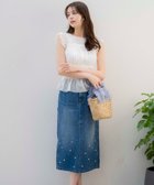 【ノエラ/Noela】のパールデニムナロースカート インディゴブルー|ID: prp329100004814357 ipo3291000000034965386