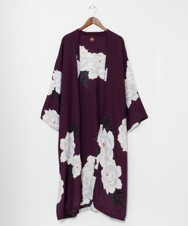 【アミナコレクション/Amina Collection】の【カヤ】【UVカット加工】絢爛羽織 インテリア・キッズ・メンズ・レディースファッション・服の通販 founy(ファニー) 　ファッション　Fashion　レディースファッション　Fashion for Women　ポケット　Pocket, Pocket Detail　エレガント 上品　Elegant　羽織　Haori, Light Jacket　パープル|ID: prp329100004814359 ipo3291000000034965421