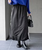 【アールピーエス/rps】のサイドライン入りカーゴスカート 人気、トレンドファッション・服の通販 founy(ファニー) ファッション Fashion レディースファッション Fashion for Women スカート Skirts ツイル Twist, Twisted Detail バルーン Balloon, Balloon Silhouette ロング Long, Long-Length ワンポイント One Point, Statement Accent thumbnail ブラック|ID: prp329100004814396 ipo3291000000034965799