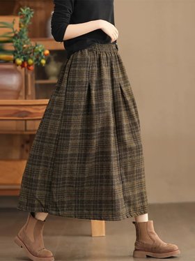 【ドゥーベル/Doux Belle】のチェック柄タックスカート ロングスカート レディース 人気、トレンドファッション・服の通販 founy(ファニー) ファッション Fashion レディースファッション Fashion for Women スカート Skirts ロングスカート Long Skirts / Maxi & Midi Skirts スニーカー Sneakers, Trainers チェック Check, Plaid, Tartan フィット Fit, Slim Fit ポケット Pocket, Pocket Detail ロング Long, Long-Length 冬 Winter / This Winter 秋 Autumn A/W・秋冬 Autumn/Winter |ID:prp329100004814399