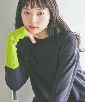 【ニコアンド/niko and】のソフトタッチ配色プルオーバー【先行 】 人気、トレンドファッション・服の通販 founy(ファニー) ファッション Fashion レディースファッション Fashion for Women トップス・カットソー Cut & Sew Tops カジュアルプルオーバー・ニットトップス Pullovers & Knit Tops / Casual Pullovers おすすめ Recommended / Our Picks とろみ Fluid, Flowy Fabric インナー Innerwear スウェット / スエット Sweatshirt, Sweatwear トレンド Trend, Trending Now フィット Fit, Slim Fit ロング Long, Long-Length 春 Spring 秋 Autumn |ID:prp329100004814419