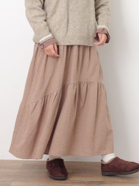 【サマンサモスモス/Samansa Mos2】のチェック柄変形ティアードスカート 人気、トレンドファッション・服の通販 founy(ファニー) ファッション Fashion レディースファッション Fashion for Women スカート Skirts ティアードスカート Tiered Skirts コンパクト Compact, Small Size チェック Check, Plaid, Tartan ティアードスカート Tiered Skirt, Flounced Skirt |ID:prp329100004814420