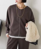 【ジェナ エスパス メルヴェイユ/Jena espace merveilleux】のラメパイピングセットアップ チャコールグレー|ID: prp329100004814427 ipo3291000000035012151