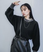 【ハレ/HARE】のハイショクキリカエニット 人気、トレンドファッション・服の通販 founy(ファニー) ファッション Fashion レディースファッション Fashion for Women トップス・カットソー Cut & Sew Tops ニット Knit Tops & Sweaters おすすめ Recommended / Our Picks インナー Innerwear ウェーブ Wavy Pattern ショート Short, Short Length スタイリッシュ Stylish, Fashionable ストレート Straight, Straight Cut センター Center, Center Line ネックレス Necklace, Pendant Necklace バランス Balance, Style Balance パール Pearl, Pearl Accent フレア Flare, Flared ブルゾン Blouson, Bomber Jacket ロング Long, Long-Length エレガント 上品 Elegant 無地 Plain, Solid Color thumbnail ブラック09|ID: prp329100004814441 ipo3291000000034966202