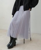 【バブ ブージュルード/Bab Bou Jeloud】の【WEB限定】フレアチュールスカート 人気、トレンドファッション・服の通販 founy(ファニー) ファッション Fashion レディースファッション Fashion for Women スカート Skirts エアリー Airy Texture チュール Tulip, Tulip Motif フェミニン Feminine, Girly プリーツ Pleats, Pleated 再入荷 Restock / Back in Stock 楽ちん Easy Fit, Comfortable thumbnail GRAY|ID: prp329100004814447 ipo3291000000034966270