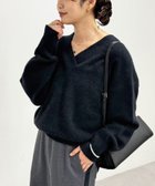 【リヴドロワ/RIVE DROITE】の【華やかな印象に】ヘアリーヤーン深Vネックニット 人気、トレンドファッション・服の通販 founy(ファニー) ファッション Fashion レディースファッション Fashion for Women トップス・カットソー Cut & Sew Tops ニット Knit Tops & Sweaters Vネックトップス V-Neck Tops / V-Cut Neckline Shirts 再入荷 Restock / Back in Stock おすすめ Recommended / Our Picks thumbnail ブラック|ID: prp329100004814451 ipo3291000000034966364