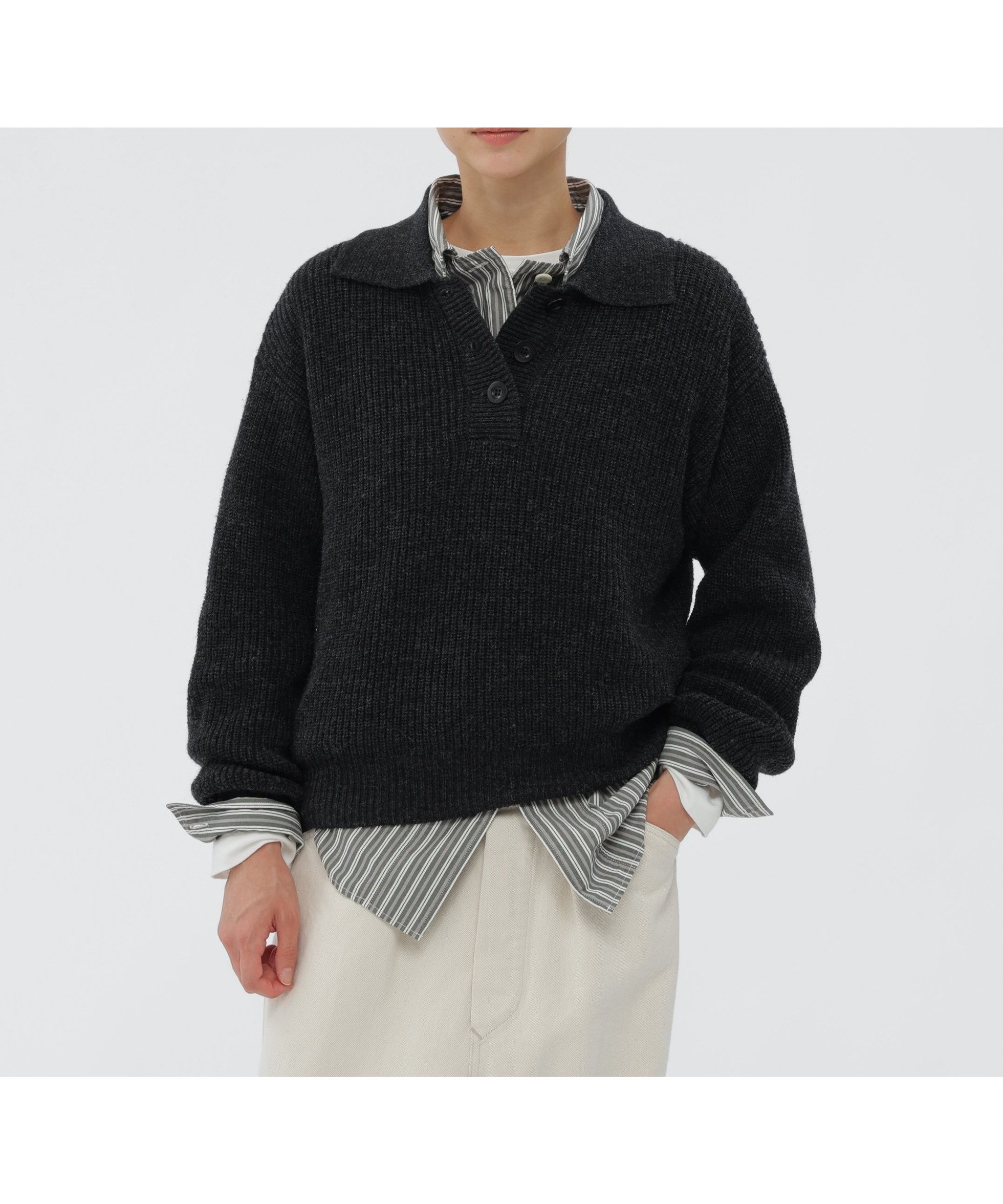 【マーガレットハウエル/MARGARET HOWELL】のWASHABLE DRY WOOL KNITWEAR 人気、トレンドファッション・服の通販 founy(ファニー) 　ファッション　Fashion　レディースファッション　Fashion for Women　トップス・カットソー　Cut & Sew Tops　ニット　Knit Tops & Sweaters　ウォッシャブル　Machine Washable　セーター　Sweater, Knitwear　冬　Winter / This Winter　畦　Ribbed Knit　 other-1|ID: prp329100004814459 ipo3291000000034966555