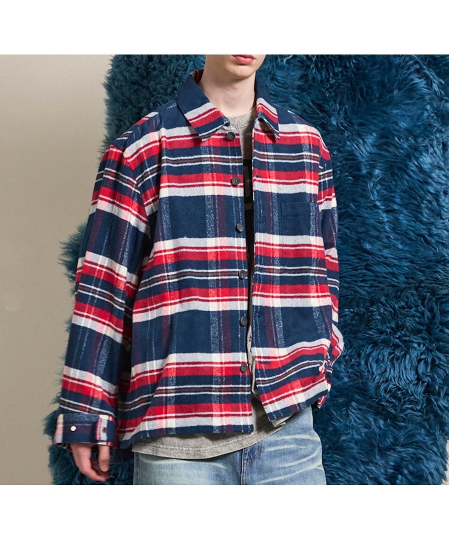 【メゾンスペシャル/MAISON SPECIAL】のPrime-Over Regular Collar Heavy-Weight Flannel Shirt インテリア・キッズ・メンズ・レディースファッション・服の通販 founy(ファニー) 　ファッション　Fashion　レディースファッション　Fashion for Women　トップス・カットソー　Cut & Sew Tops　シャツ・ブラウス・オフィスカジュアル　Elegant Blouses & Button-Ups　アウトドア　Outdoor Clothing　ヴィンテージ　Vintage Style　コンパクト　Compact, Small Size　ショルダー　Shoulder, Shoulder Strap　ジャケット　Jacket, Outerwear　スポーツ　Sports, Activewear　ドロップ　Drop Shoulder, Dropped Style　バランス　Balance, Style Balance　パターン　Pattern, Design Print　フィット　Fit, Slim Fit　ミリタリー　Military, Army Style　ワーク　Workwear, Utility Style　D.GRN|ID: prp329100004814461 ipo3291000000034966590