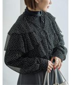 【イエナ/IENA】の《一部カラーWEB・一部店舗限定/追加》楊柳フリルブラウス 人気、トレンドファッション・服の通販 founy(ファニー) ファッション Fashion レディースファッション Fashion for Women トップス・カットソー Cut & Sew Tops シャツ・ブラウス・オフィスカジュアル Elegant Blouses & Button-Ups 2025年 2025 2025-2026秋冬・A/W Autumn/Winter 2025–26 AW25–26 シアー Sheer, See-Through シルバー Silver, Metallic Silver ドット Polka Dot, Dot Pattern フリル Frill, Ruffle リラックス Relax, Relaxed Fit thumbnail ブラック A|ID: prp329100004814465 ipo3291000000034966756