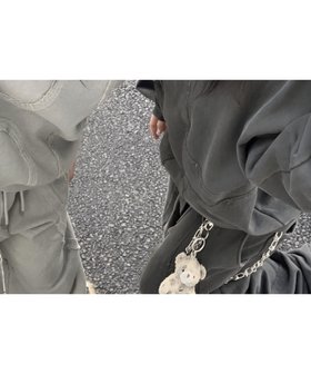 【ネバーマインドザエックスユー チカシツプラス/Never mind the XU Chikashitsu+】の【XU】set up design pigment hoodie 人気、トレンドファッション・服の通販 founy(ファニー) ファッション Fashion レディースファッション Fashion for Women ウォッシュ Washed Finish ヴィンテージ Vintage Style シンプル Simple, Minimal セットアップ Set-Up, Coordinated Outfit トレンド Trend, Trending Now パーカー Hoodie, Parka ビッグ Big, Oversized メンズ Men's, Menswear リラックス Relax, Relaxed Fit A/W・秋冬 Autumn/Winter 再入荷 Restock / Back in Stock 犬 Dog |ID:prp329100004814469