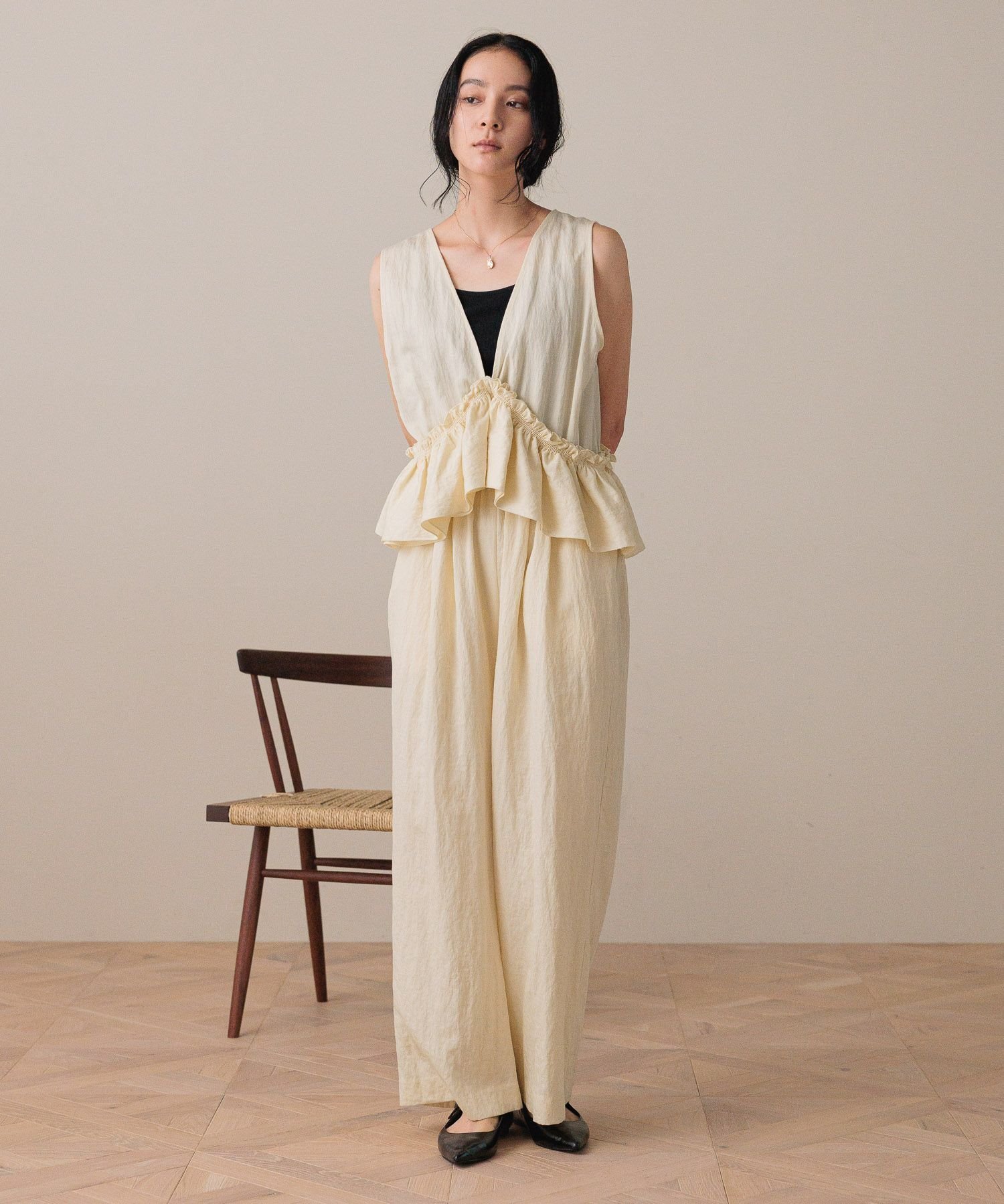 【ローリーズファーム/LOWRYS FARM】のマルチWAYオールインワン インテリア・キッズ・メンズ・レディースファッション・服の通販 founy(ファニー) 　ファッション　Fashion　レディースファッション　Fashion for Women　ワンピース　Dresses　オールインワン・ワンピース　Dresses and Jumpsuits　おすすめ　Recommended / Our Picks　アクセサリー　Fashion Accessories　インナー　Innerwear　オケージョン　Occasion Wear　キャミ　Camisole, Cami Top　フリル　Frill, Ruffle　ペプラム　Peplum, Flared Hem　ヴィンテージ　Vintage Style　アイボリー08|ID: prp329100004814474 ipo3291000000034966950