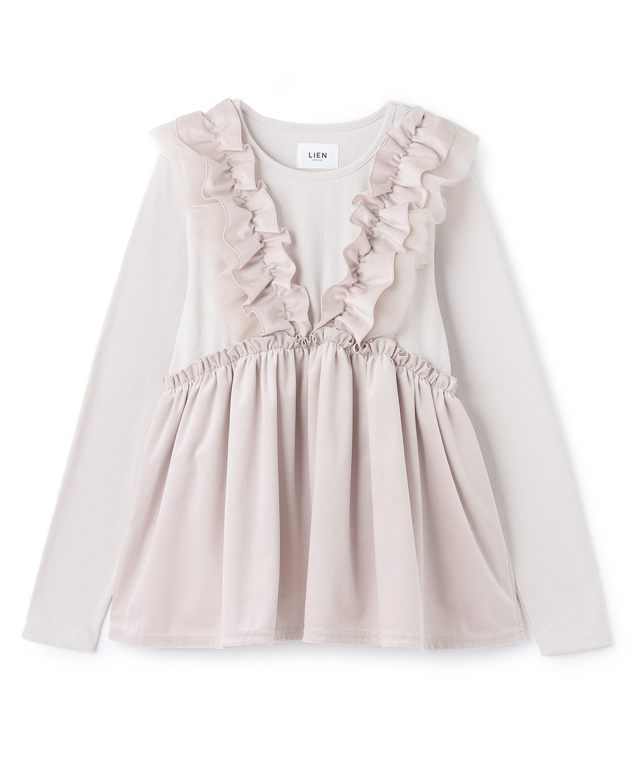 【ナルミヤ オンライン/NARUMIYA ONLINE】の【親子リンク】ドッキングフリルチュニック インテリア・キッズ・メンズ・レディースファッション・服の通販 founy(ファニー) 　ファッション　Fashion　レディースファッション　Fashion for Women　トップス・カットソー　Cut & Sew Tops　おすすめ　Recommended / Our Picks　チュニック　Tunic, Long Top　チュール　Tulip, Tulip Motif　ドッキング　Docking, Mixed Material　ネックレス　Necklace, Pendant Necklace　バランス　Balance, Style Balance　フリル　Frill, Ruffle　ブレスレット　Bracelet, Wristband　ポケット　Pocket, Pocket Detail　ピンク|ID: prp329100004814482 ipo3291000000034967063