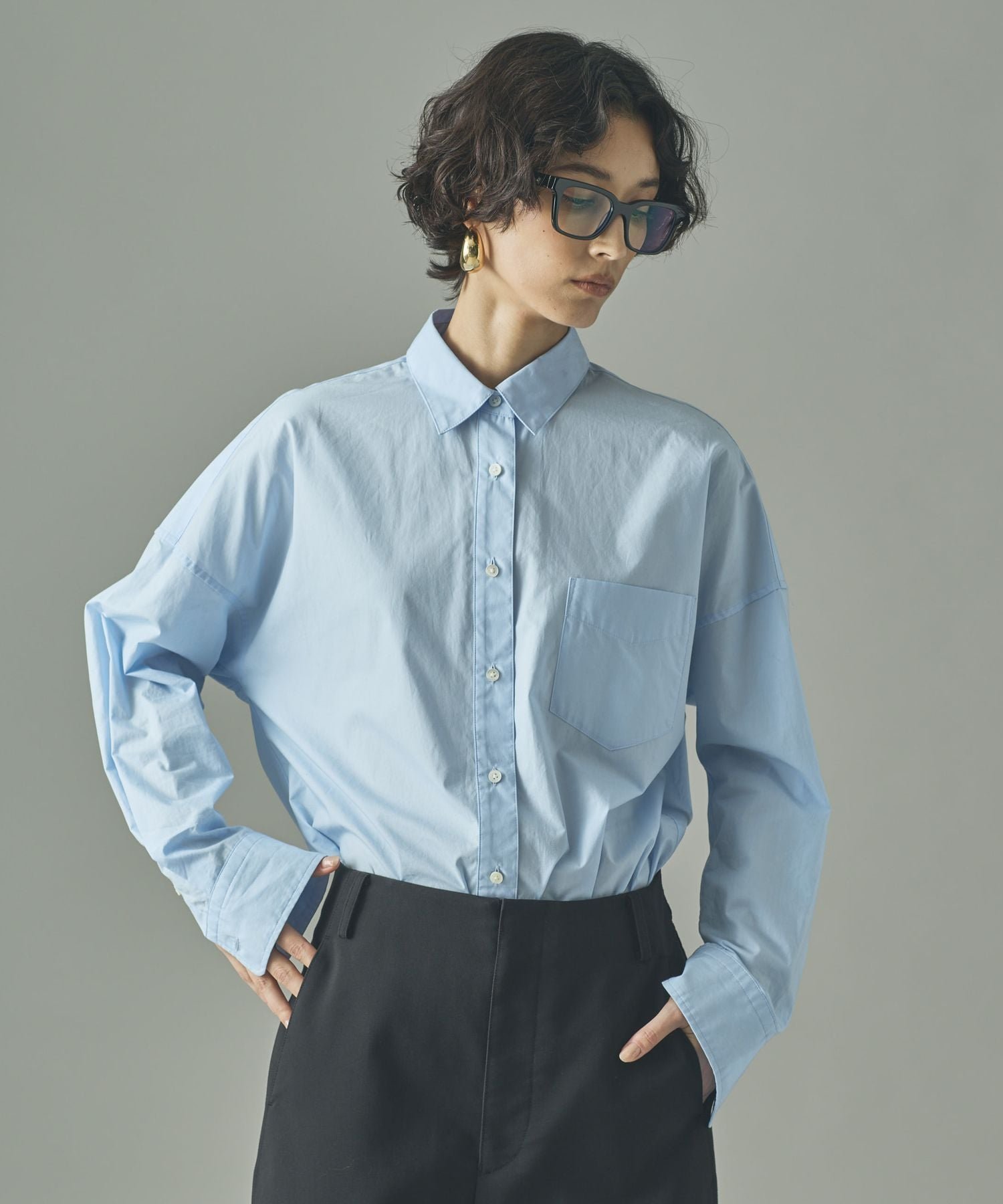 【カレンソロジー/Curensology】のRC ビッグシャツ 人気、トレンドファッション・服の通販 founy(ファニー) 　ファッション　Fashion　レディースファッション　Fashion for Women　トップス・カットソー　Cut & Sew Tops　シャツ・ブラウス・オフィスカジュアル　Elegant Blouses & Button-Ups　エレガント 上品　Elegant　キャラクター　Character, Licensed Characters　シンプル　Simple, Minimal　デニム　Denim, Jeans Material　定番　Standard, Basic Item　ビッグ　Big, Oversized　ミリタリー　Military, Army Style　ワーク　Workwear, Utility Style　日本製　Made In Japan　 other-1|ID: prp329100004814487 ipo3291000000034967121