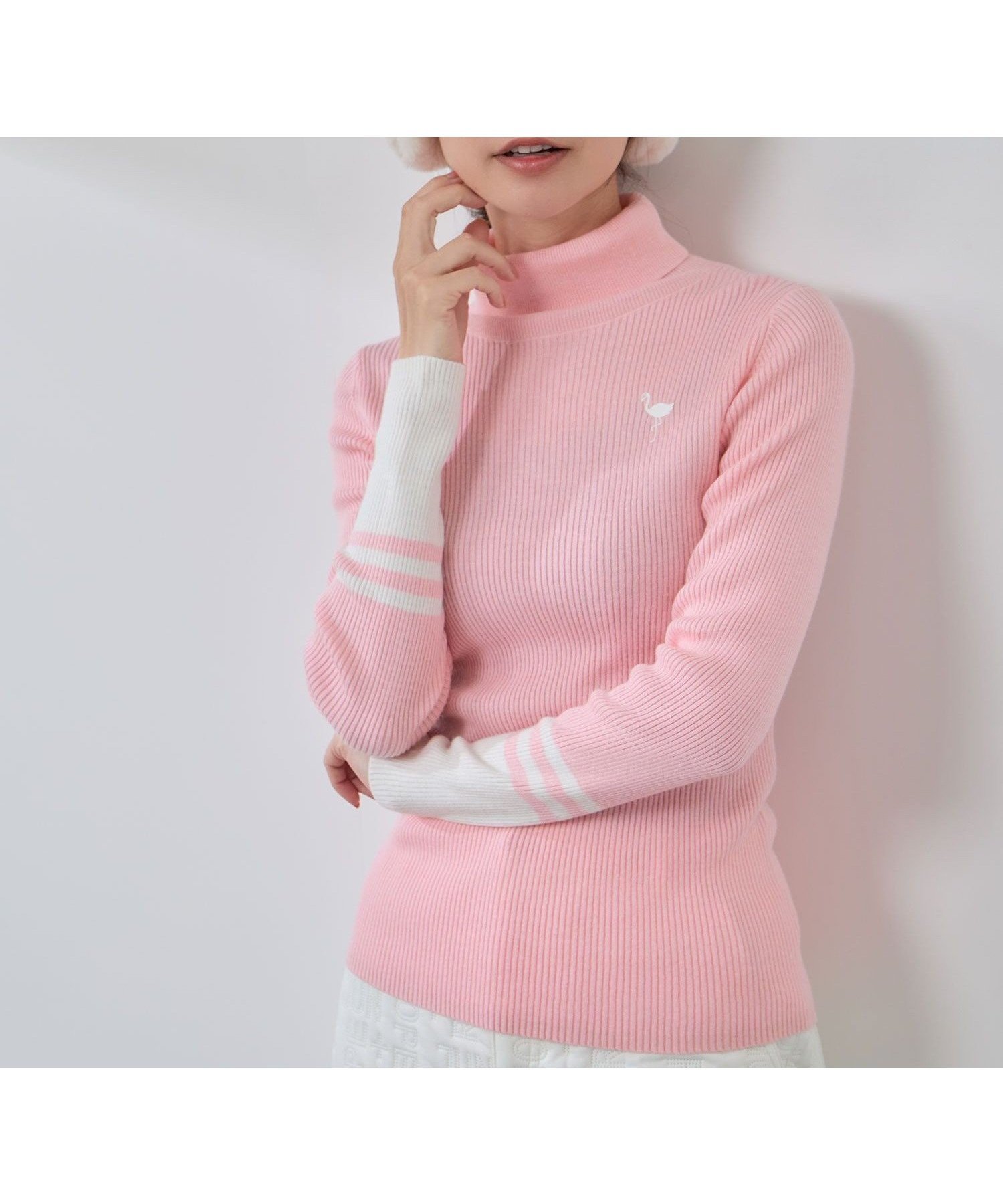 【ジュンアンドロペ/JUN&ROPE】のバイカラー切替リブタートルニット/Oggi掲載 インテリア・キッズ・メンズ・レディースファッション・服の通販 founy(ファニー) 　雑誌掲載アイテム　Magazine Picks & Fashion Features　ファッション雑誌　Fashion Magazines　オッジ　Oggi　ファッション　Fashion　レディースファッション　Fashion for Women　トップス・カットソー　Cut & Sew Tops　ニット　Knit Tops & Sweaters　秋　Autumn　コレクション　Collection, Seasonal Line　切替　Switching, Contrast Panel　シンプル　Simple, Minimal　スタイリッシュ　Stylish, Fashionable　雑誌　Magazine, Fashion Magazine　タートルネック　Turtleneck, High Neck　定番　Standard, Basic Item　人気　Popular, Best Seller　パフォーマンス　Performance, Active Function　ボトム　Bottoms, Lower Wear　ポケット　Pocket, Pocket Detail　メンズ　Men's, Menswear　冬　Winter / This Winter　ゴルフ　Golf　ピンク(63)|ID: prp329100004814488 ipo3291000000034967148