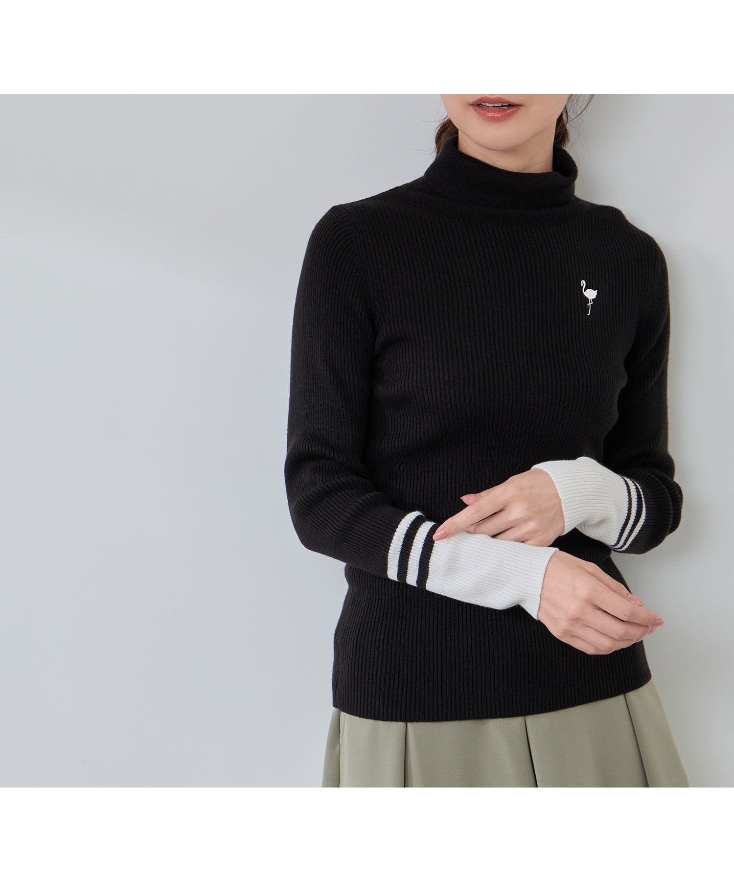 【ジュンアンドロペ/JUN&ROPE】のバイカラー切替リブタートルニット/Oggi掲載 インテリア・キッズ・メンズ・レディースファッション・服の通販 founy(ファニー) 　雑誌掲載アイテム　Magazine Picks & Fashion Features　ファッション雑誌　Fashion Magazines　オッジ　Oggi　ファッション　Fashion　レディースファッション　Fashion for Women　トップス・カットソー　Cut & Sew Tops　ニット　Knit Tops & Sweaters　秋　Autumn　コレクション　Collection, Seasonal Line　切替　Switching, Contrast Panel　シンプル　Simple, Minimal　スタイリッシュ　Stylish, Fashionable　雑誌　Magazine, Fashion Magazine　タートルネック　Turtleneck, High Neck　定番　Standard, Basic Item　人気　Popular, Best Seller　パフォーマンス　Performance, Active Function　ボトム　Bottoms, Lower Wear　ポケット　Pocket, Pocket Detail　メンズ　Men's, Menswear　冬　Winter / This Winter　ゴルフ　Golf　ブラック(01)|ID: prp329100004814488 ipo3291000000034967150