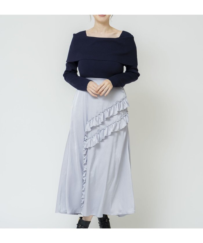 【ノエラ/Noela】のフリルドッキングワンピ インテリア・キッズ・メンズ・レディースファッション・服の通販 founy(ファニー) https://founy.com/ ファッション Fashion レディースファッション Fashion for Women ワンピース Dresses インナー Innerwear トレンド Trend, Trending Now フリル Frill, Ruffle ホリデーシーズン Holiday Season ポケット Pocket, Pocket Detail |ID: prp329100004814506 ipo3291000000034967430