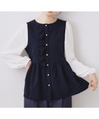 【クチュール ブローチ/Couture Brooch】の【ハレの日・通勤】フリルドッキング ペプラムブラウス 人気、トレンドファッション・服の通販 founy(ファニー) ファッション Fashion レディースファッション Fashion for Women トップス・カットソー Cut & Sew Tops シャツ・ブラウス・オフィスカジュアル Elegant Blouses & Button-Ups シフォン Chiffon, Lightweight Fabric スマート Smart, Elegant ドッキング Docking, Mixed Material パール Pearl, Pearl Accent フリル Frill, Ruffle フロント Front, Front Design ペプラム Peplum, Flared Hem エレガント 上品 Elegant ビジネス 仕事 通勤 Business / Work / Commuting thumbnail ネイビー|ID: prp329100004814510 ipo3291000000034967453