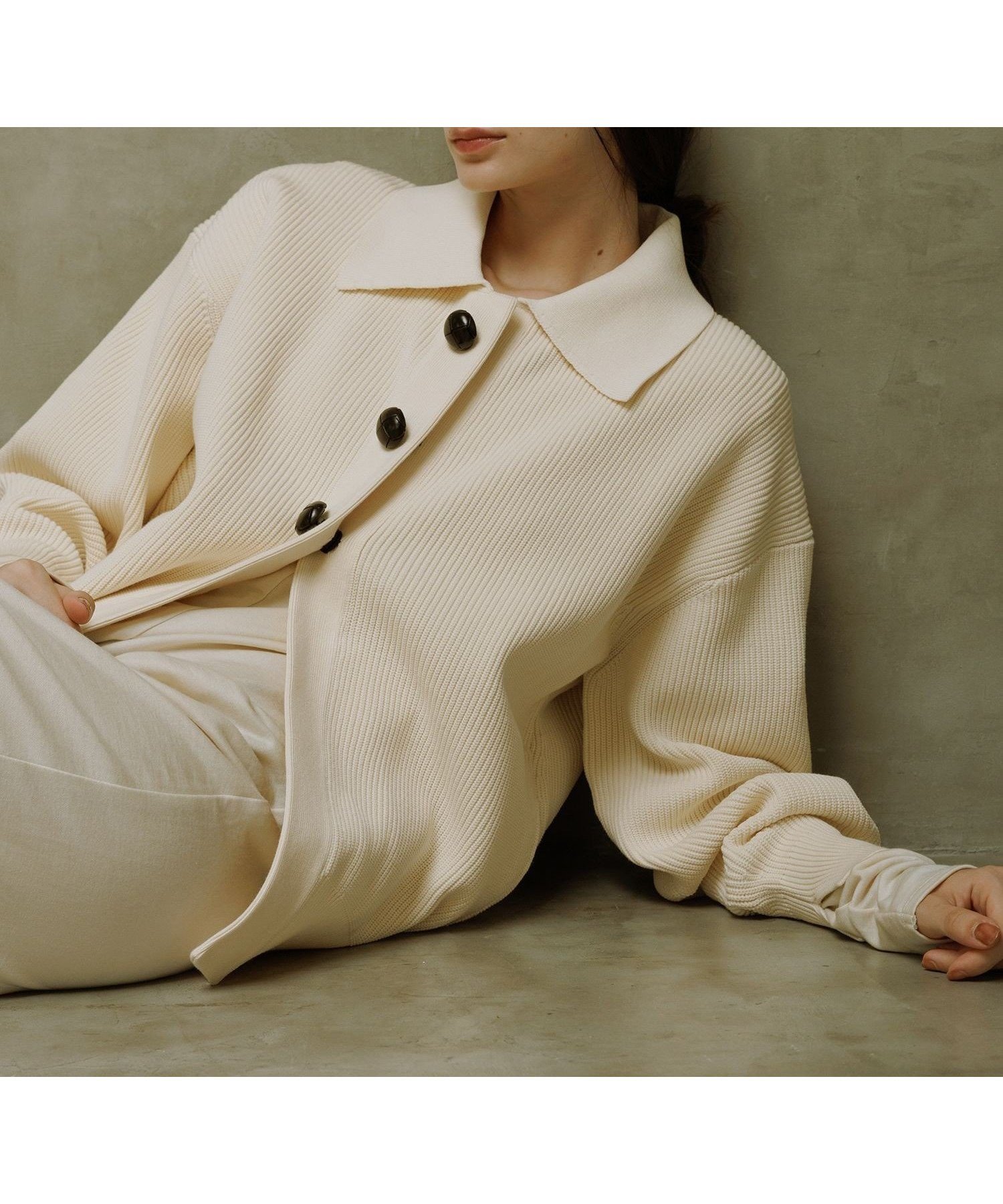 【アダム エ ロペ/ADAM ET ROPE'】の【サステナブル】ポロニットリラックスカーディガン インテリア・キッズ・メンズ・レディースファッション・服の通販 founy(ファニー) 　ファッション　Fashion　レディースファッション　Fashion for Women　トップス・カットソー　Cut & Sew Tops　ニット　Knit Tops & Sweaters　カーディガン・羽織り　Layered Style Cardigans　ウォッシャブル　Machine Washable　畦　Ribbed Knit　カーディガン　Cardigan, Knitwear　スラックス　Slacks, Dress Pants　スリット　Slit, Slit Detail　デニム　Denim, Jeans Material　ハーフ　Half, Half-Length　バスケット　Basket, Basket Bag　フロント　Front, Front Design　ポケット　Pocket, Pocket Detail　ラベンダー　Lavender　リラックス　Relax, Relaxed Fit　ワイド　Wide, Wide Fit　A/W・秋冬　Autumn/Winter　おすすめ　Recommended / Our Picks　2026年　2026　キナリ(16)|ID: prp329100004814514 ipo3291000000034967494