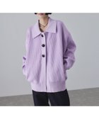 【アダム エ ロペ/ADAM ET ROPE'】の【サステナブル】ポロニットリラックスカーディガン 人気、トレンドファッション・服の通販 founy(ファニー) ファッション Fashion レディースファッション Fashion for Women トップス・カットソー Cut & Sew Tops ニット Knit Tops & Sweaters カーディガン・羽織り Layered Style Cardigans ウォッシャブル Machine Washable 畦 Ribbed Knit カーディガン Cardigan, Knitwear スラックス Slacks, Dress Pants スリット Slit, Slit Detail デニム Denim, Jeans Material ハーフ Half, Half-Length バスケット Basket, Basket Bag フロント Front, Front Design ポケット Pocket, Pocket Detail ラベンダー Lavender リラックス Relax, Relaxed Fit ワイド Wide, Wide Fit A/W・秋冬 Autumn/Winter おすすめ Recommended / Our Picks 2026年 2026 thumbnail ラベンダー(52)|ID: prp329100004814514 ipo3291000000034967496