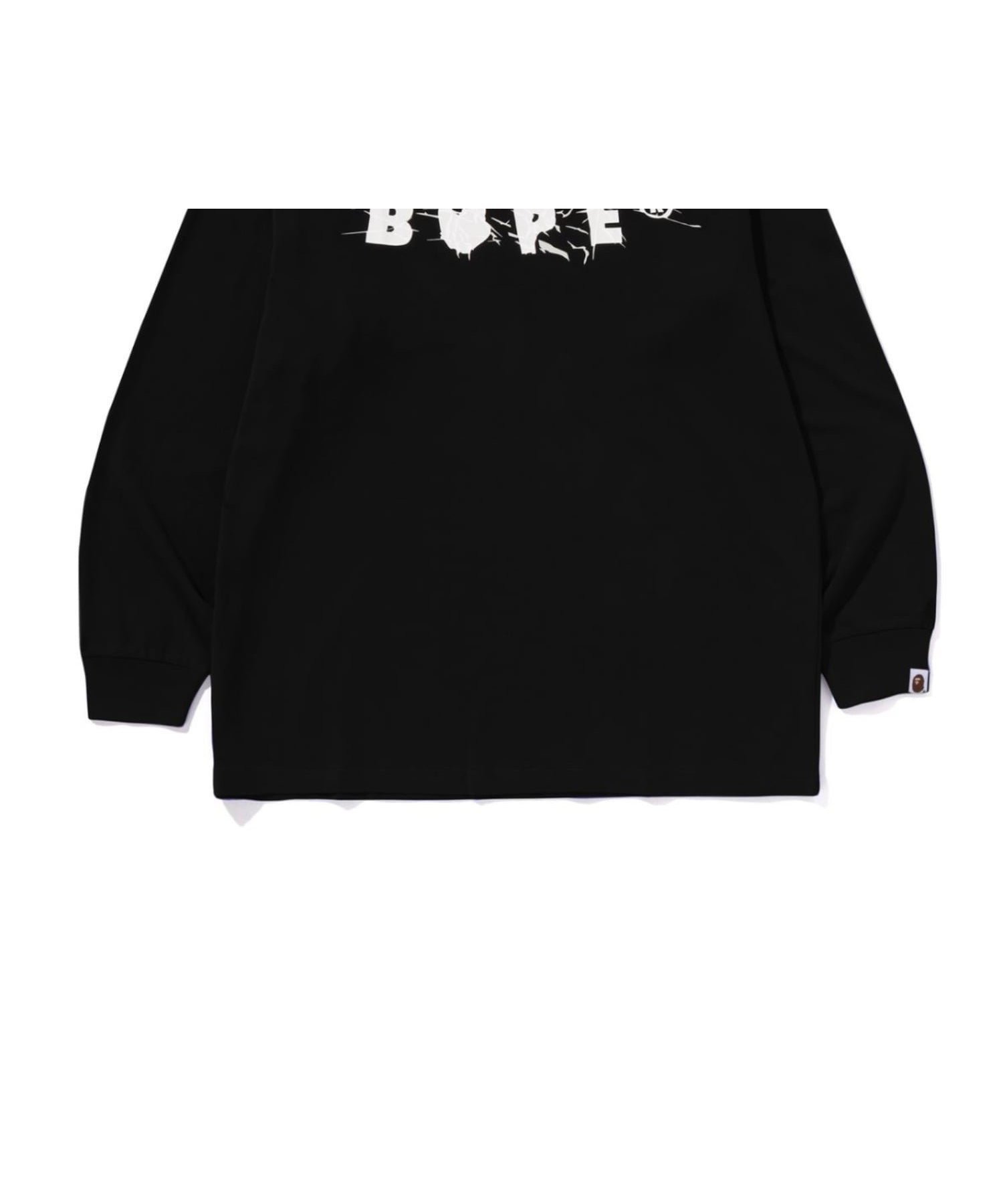 【ア ベイシング エイプ/A BATHING APE】のWRINKLE BAPE LOGO RELAXED FIT LS TEE 人気、トレンドファッション・服の通販 founy(ファニー) 　ファッション　Fashion　レディースファッション　Fashion for Women　スリーブ　Sleeve, Long Sleeve / Short Sleeve　フロント　Front, Front Design　プリント　Print, Printed Pattern　ロング　Long, Long-Length　 other-1|ID: prp329100004814515 ipo3291000000034967504