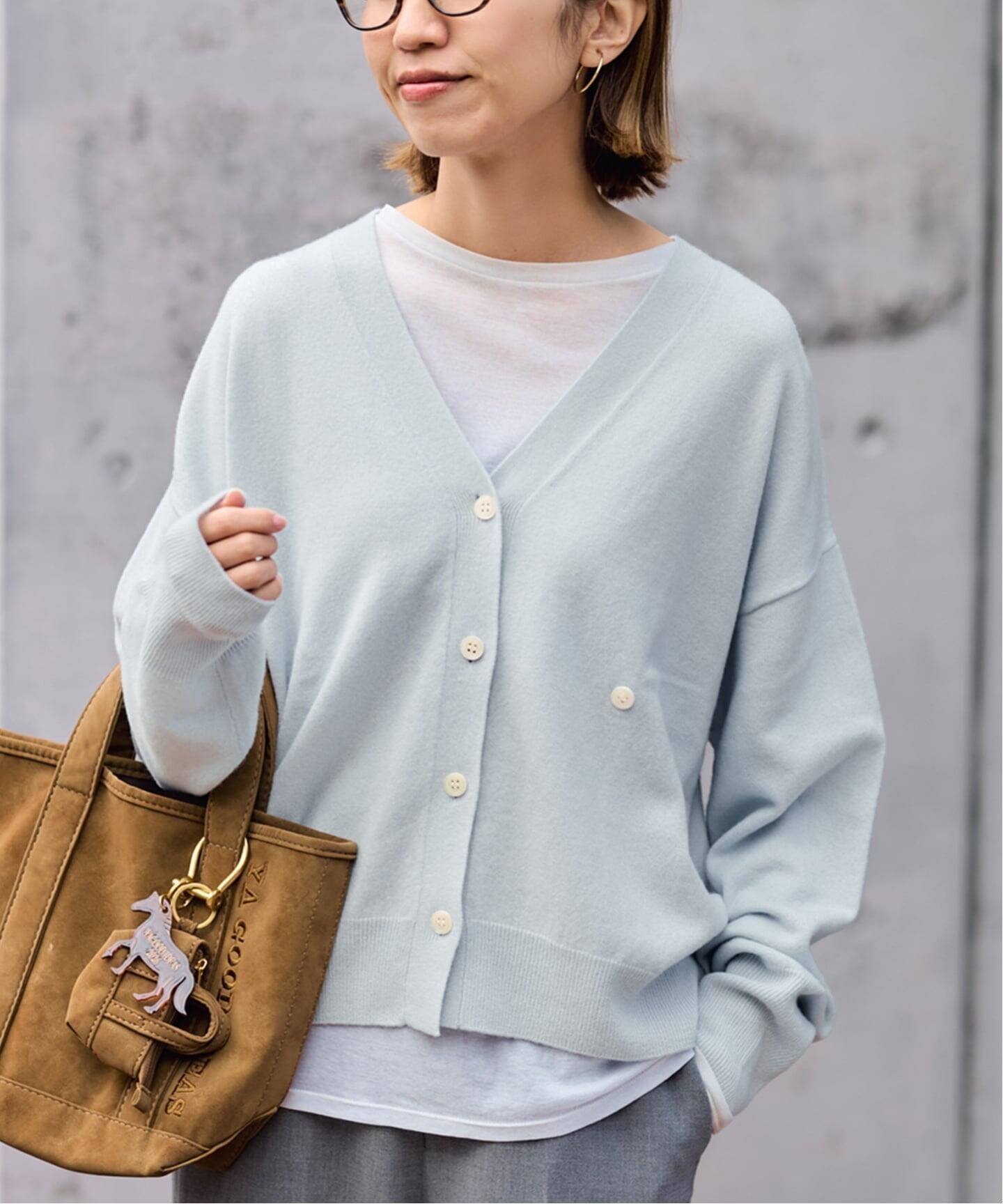 【フレームワーク/FRAMeWORK】の≪追加≫2WAYカーディガン インテリア・キッズ・メンズ・レディースファッション・服の通販 founy(ファニー) 　ファッション　Fashion　レディースファッション　Fashion for Women　トップス・カットソー　Cut & Sew Tops　カーディガン・羽織り　Layered Style Cardigans　カシュクール　Wrap Design　カーディガン　Cardigan, Knitwear　再入荷　Restock / Back in Stock　サックスブルー B|ID: prp329100004814518 ipo3291000000034967518