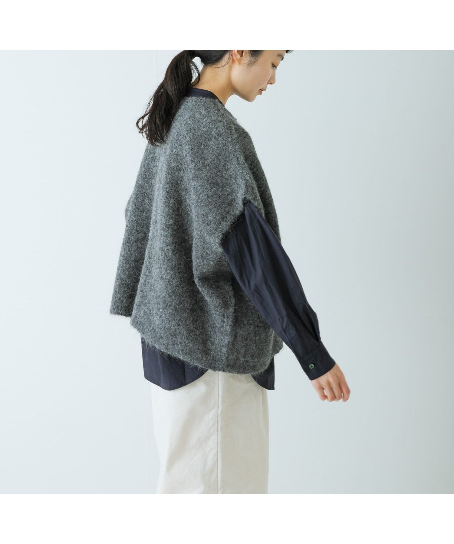 【かぐれ/kagure / URBAN RESEARCH】のアルパカワイドニットベスト インテリア・キッズ・メンズ・レディースファッション・服の通販 founy(ファニー) 　ファッション　Fashion　レディースファッション　Fashion for Women　アウター　Coat / Outerwear Collection　トップス・カットソー　Cut & Sew Tops　ニット　Knit Tops & Sweaters　ベスト&ジレ / 重ね着スタイル　Vests & Gilets　カットソー　Cut and Sewn Top　ベスト　Vest, Waistcoat　ワイド　Wide, Wide Fit　A/W・秋冬　Autumn/Winter　冬　Winter / This Winter　おすすめ　Recommended / Our Picks　2025年　2025　2025-2026秋冬・A/W　Autumn/Winter 2025–26 AW25–26　グレー|ID: prp329100004814519 ipo3291000000034967525