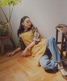 【エヌ ナチュラルビューティーベーシック/N.Natural Beauty basic】の透かし編みニットキャミワンピース 人気、トレンドファッション・服の通販 founy(ファニー) ファッション Fashion レディースファッション Fashion for Women ワンピース Dresses キャミソールワンピース Camisole Dresses カットソー Cut and Sewn Top 透かし Cut-Out, Lacework thumbnail イエロー|ID: prp329100004814527 ipo3291000000034967634