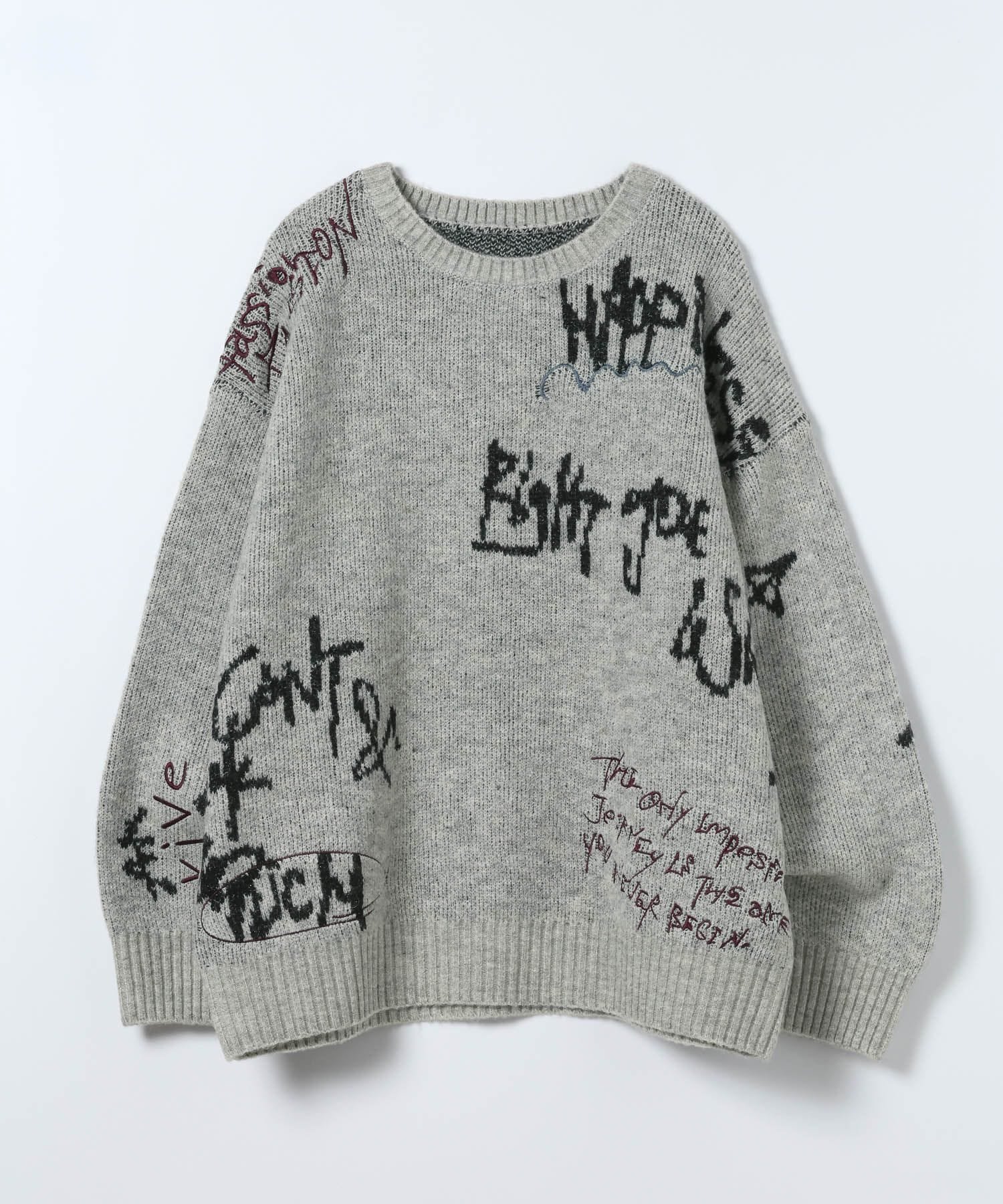 【ジーナシス/JEANASiS】の5G Doodleロゴプルオーバー インテリア・キッズ・メンズ・レディースファッション・服の通販 founy(ファニー) 　ファッション　Fashion　レディースファッション　Fashion for Women　トップス・カットソー　Cut & Sew Tops　カジュアルプルオーバー・ニットトップス　Pullovers & Knit Tops / Casual Pullovers　おすすめ　Recommended / Our Picks　グラフィック　Graphic, Graphic Design　デニム　Denim, Jeans Material　ボトム　Bottoms, Lower Wear　ワイド　Wide, Wide Fit　グレー系その他|ID: prp329100004814535 ipo3291000000034967754