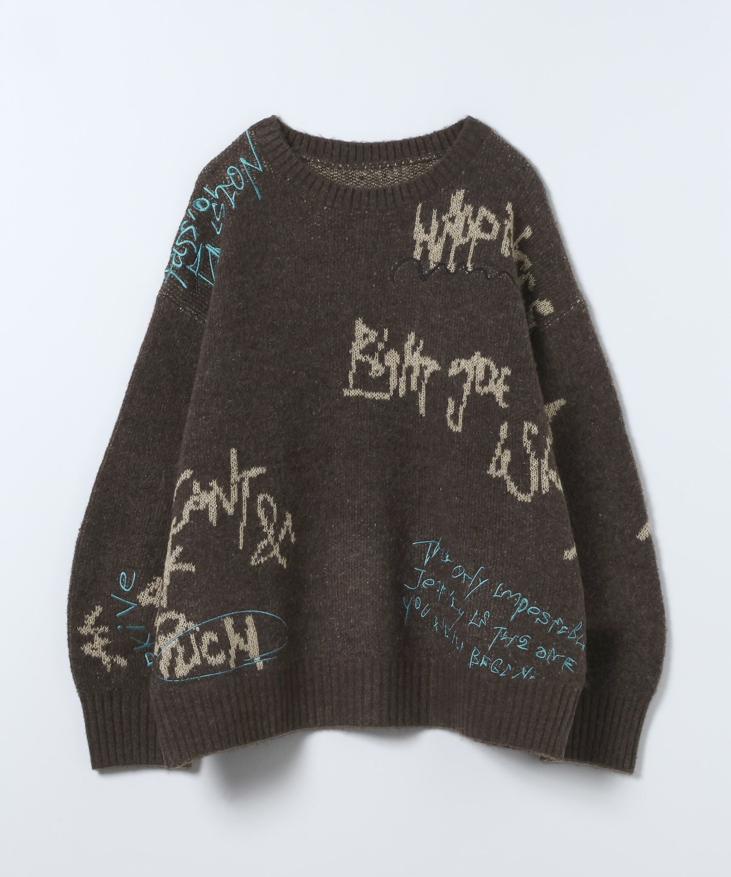 【ジーナシス/JEANASiS】の5G Doodleロゴプルオーバー インテリア・キッズ・メンズ・レディースファッション・服の通販 founy(ファニー) 　ファッション　Fashion　レディースファッション　Fashion for Women　トップス・カットソー　Cut & Sew Tops　カジュアルプルオーバー・ニットトップス　Pullovers & Knit Tops / Casual Pullovers　おすすめ　Recommended / Our Picks　グラフィック　Graphic, Graphic Design　デニム　Denim, Jeans Material　ボトム　Bottoms, Lower Wear　ワイド　Wide, Wide Fit　ブラウン系その他|ID: prp329100004814535 ipo3291000000034967756