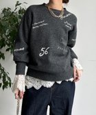 【ドゥドゥ/DouDou】の【WEB限定】レタリング刺繍プルオーバー 人気、トレンドファッション・服の通販 founy(ファニー) ファッション Fashion レディースファッション Fashion for Women トップス・カットソー Cut & Sew Tops カジュアルプルオーバー・ニットトップス Pullovers & Knit Tops / Casual Pullovers シンプル Simple, Minimal スマート Smart, Elegant 雑誌 Magazine, Fashion Magazine レース Lace, Lace Fabric S/S・春夏 SS, Spring/Summer, Warm Season 再入荷 Restock / Back in Stock 夏 Summer 2026年 2026 thumbnail チャコールグレー|ID: prp329100004814538 ipo3291000000034967786