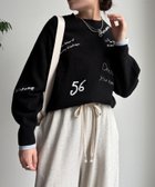 【ドゥドゥ/DouDou】の【WEB限定】レタリング刺繍プルオーバー 人気、トレンドファッション・服の通販 founy(ファニー) ファッション Fashion レディースファッション Fashion for Women トップス・カットソー Cut & Sew Tops カジュアルプルオーバー・ニットトップス Pullovers & Knit Tops / Casual Pullovers シンプル Simple, Minimal スマート Smart, Elegant 雑誌 Magazine, Fashion Magazine レース Lace, Lace Fabric S/S・春夏 SS, Spring/Summer, Warm Season 再入荷 Restock / Back in Stock 夏 Summer 2026年 2026 thumbnail ブラック|ID: prp329100004814538 ipo3291000000034967787