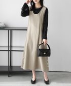 【ラジュール/Lajour】のデニムジャンパースカート 人気、トレンドファッション・服の通販 founy(ファニー) ファッション Fashion レディースファッション Fashion for Women スカート Skirts インナー Innerwear シンプル Simple, Minimal デニム Denim, Jeans Material フロント Front, Front Design エレガント 上品 Elegant thumbnail オリーブ|ID: prp329100004814546 ipo3291000000034967952