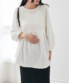 【ラナン/Ranan】のパール調ボタン付ジャカードフレアーチュニック 人気、トレンドファッション・服の通販 founy(ファニー) ファッション Fashion レディースファッション Fashion for Women トップス・カットソー Cut & Sew Tops パール Pearl, Pearl Accent フレア Flare, Flared ボトム Bottoms, Lower Wear ロング Long, Long-Length thumbnail オフホワイト|ID: prp329100004814549 ipo3291000000034967995