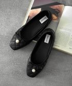 【ガール/GIRL】のキルティング リボン スクエアトゥ ローヒール パンプス フラットシューズ 人気、トレンドファッション・服の通販 founy(ファニー) ファッション Fashion レディースファッション Fashion for Women キルティング Quilted, Quilting シューズ Shoes, Footwear フラット Flat, Flat Shoes リボン Ribbon, Bow 再入荷 Restock / Back in Stock thumbnail BK|ID: prp329100004814552 ipo3291000000034968034